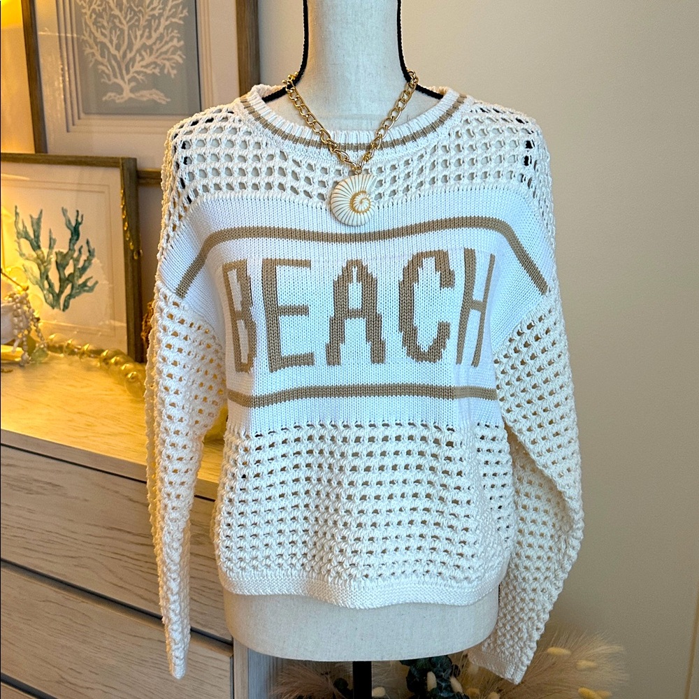NWOT | Vintage Havana BEACH Sweater - Picture 4 of 11